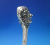 Sterling Silver and Cut Crystal Ring Holder with Face circa 1905 (#5544)