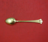 Anitra by Th. Olsens .830 Silver Demitasse Spoon Lavender Enamel Vermeil 4 1/2"