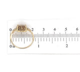 14k Gold Ring w/ Sierra Nevada CA 4.2ct Genuine Natural Gold Vein Quartz (#6991)