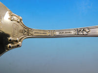 Georgian by Towle Sterling Silver Salad Serving Set 2pc Gold Washed Pierced 9"