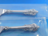 Grande Baroque by Wallace Sterling Silver Cheese Serving Server Set 2pc Custom