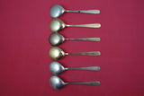 Norwegian Sterling Silver Ice Cream Spoon set of six vermeil By N.M Thune 4 3/4"