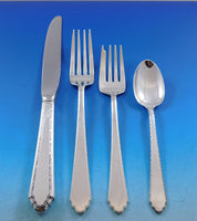 William & Mary by Lunt Sterling Silver Flatware Set 8 Place Size Service 48 Pcs