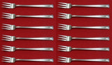 Pantheon by International Sterling Silver Cocktail Fork Set 12 pieces 5"