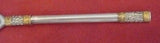 Aegean Weave Gold by Wallace Sterling Silver Master Butter Knife HH Notch 7 3/8"