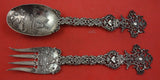 Dutch Sterling Silver Said Serving Set by Ollanu .800 silver c.1920 10 1/2"