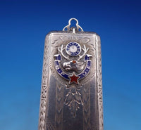 Breadner Mfg Co Sterling Silver Card Case for Stamps "BPOE Elk's Club" (#6993)