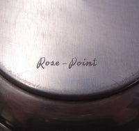 Rose Point by Wallace Sterling Silver Nut Bowl Master #4600-9 6 1/2" (#7109)