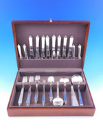 Pyramid by Georg Jensen Sterling Silver Flatware Set 8 Service 57 pieces