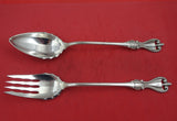 Old Colonial by Towle Sterling Silver Salad Serving Set 2pc AS 11 1/2" Elizabeth