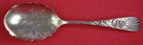 Palm by Frank Whiting Sterling Silver Berry Spoon with Bright Cut Flowers 8 1/4"