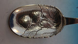Carl Nielsen Danish Sterling Silver Berry Spoon with Strawberries in Bowl 10"
