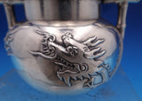 Hung Chong Chinese Export Sterling Silver Sugar Bowl w/Dragon and Bamboo (#8440)