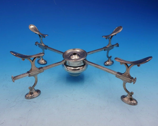 Robert Hennell I Georgian English Sterling Silver Warming Stand w/Burner (#4204)