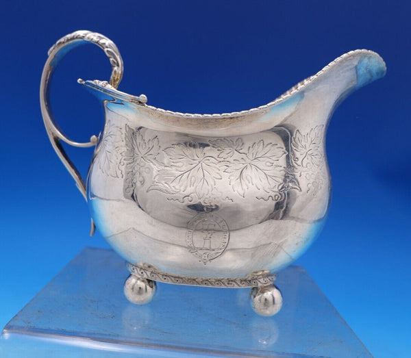 Robert and Samuel Hennell English Georgian Sterling Silver Sauce Boat (#7420)