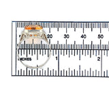 14k White Gold 4.97 Carat Genuine Natural Citrine Filigree Ring Size 9 (#J6367)