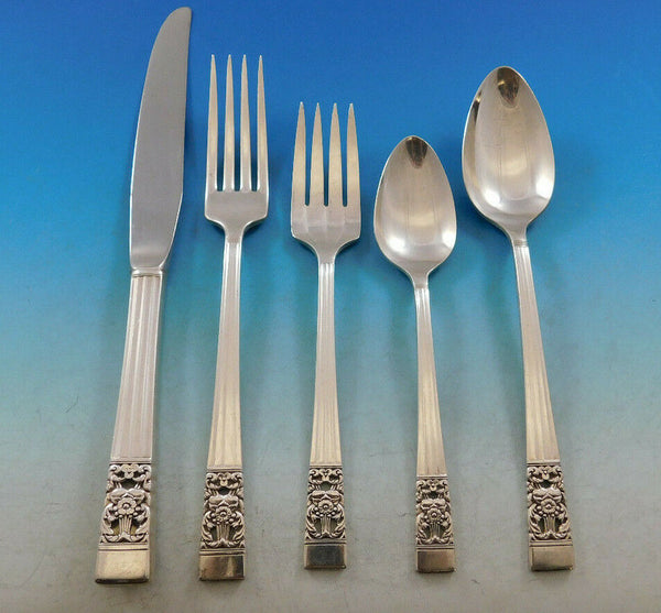 Coronation by Community Silverplate Vintage Flatware Set for 12 Service 63 Pcs