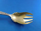 Lap Over Edge Acid Etched Tiffany Sterling Ice Cream Fork GW Forget Me Not