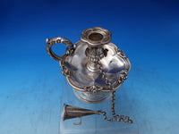 English Georgian Sterling Silver Inkwell on Tray London 1829 Joseph Argell #7315