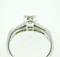 Platinum Genuine Natural Diamond Engagement Ring .66cts (#J750)