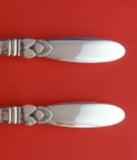 Cactus by Georg Jensen Sterling Silver Salad Serving Set 2pc HH WS Orig 8 1/8"
