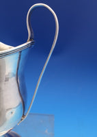 English Georgian Sterling Silver Creamer w/Family Crest Arm Flag Griffin (#8447)