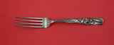 Flora by Shiebler Sterling Silver Dinner Fork w/ garden lily  8 3/8"