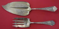 Cleopatra by Schulz and Fischer Sterling Fish Serving Set 2pc GW BC 4-Tine Fork