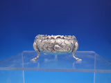 Coin Silver Salt Cellar Master Repousse Flowers Unmarked (#6938)