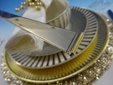 Gold Tip by Gorham Sterling Silver Flatware Set Service 101 Pcs Modernism