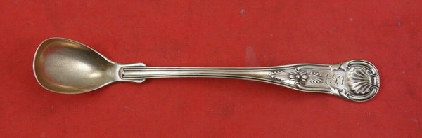 Kings by Bailey & Kitchen fancy back Coin Silver Mustard Ladle 5 1/2"