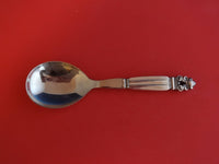 Acorn by Georg Jensen Sterling Silver Salad Serving Spoon HH w/ Stainless 7 7/8"