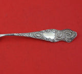 Chrysanthemum by Hamilton and Diesinger Sterling Cold Meat Fork w/Flowers 8 3/4"