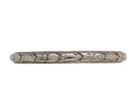18k White Gold Wedding Band Ring Size 6.75 Jewelry (#J7285)