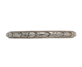 18k White Gold Wedding Band Ring Size 6.75 Jewelry (#J7285)