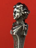 Bust by Gorham Sterling Silver Cheese Scoop Bright-cut Large 9 5/8" Figural