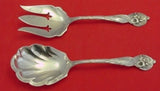 Orchid by Watson Sterling Silver Salad Serving Set 8 3/4"