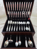 Spring Bud by Alvin Sterling Silver Flatware Set For 12 Service 88 Pieces