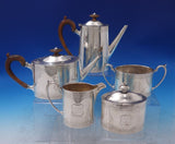 Georgian by Tuttle Sterling Silver Tea Set 5pc C. Coolidge President Mark #7200