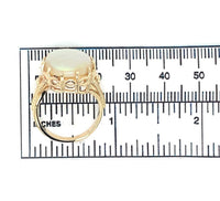 14k Yellow Gold 5.86 Carat Australian Genuine Natural Opal Ring (#J6335)