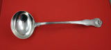 English Georgian Sterling Soup Ladle husk shell pattern 1827 london 13 3/8"