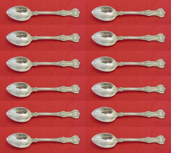 English King by Tiffany and Co Sterling Silver Demitasse Spoon Set 12 pieces 4"
