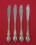 Du Barry by International Sterling Silver Butter Spreader HH Set 4 pcs 6 1/2"