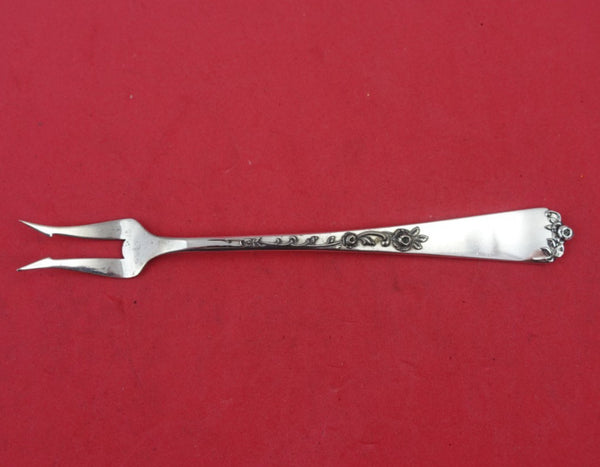 Sterling Rose by Wallace Sterling Silver Pickle Fork 2-Tine 5 5/8" Serving