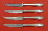 Pointed Antique by Dominick and Haff Sterling Silver Steak Knife Set 4pc Custom
