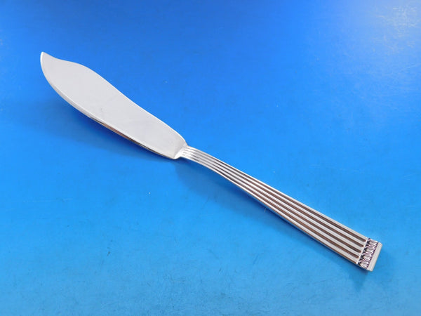 Rigato by Buccellati Italy Sterling Silver Fish Knife Flat Handle AS 8 1/4"