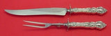 Meadow Rose by Wallace Sterling Silver Roast Carving Set 2-piece 13 1/4"