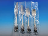 Grande Baroque by Wallace Sterling Silver Flatware Set Service 40 pieces New