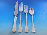 Square by Adler / Blanchard Sterling Silver Flatware Set Service 74 pcs Dinner