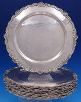 Shell & Thread Tane Mexican Sterling Silver Charger Plates Set of 12 (#7696)